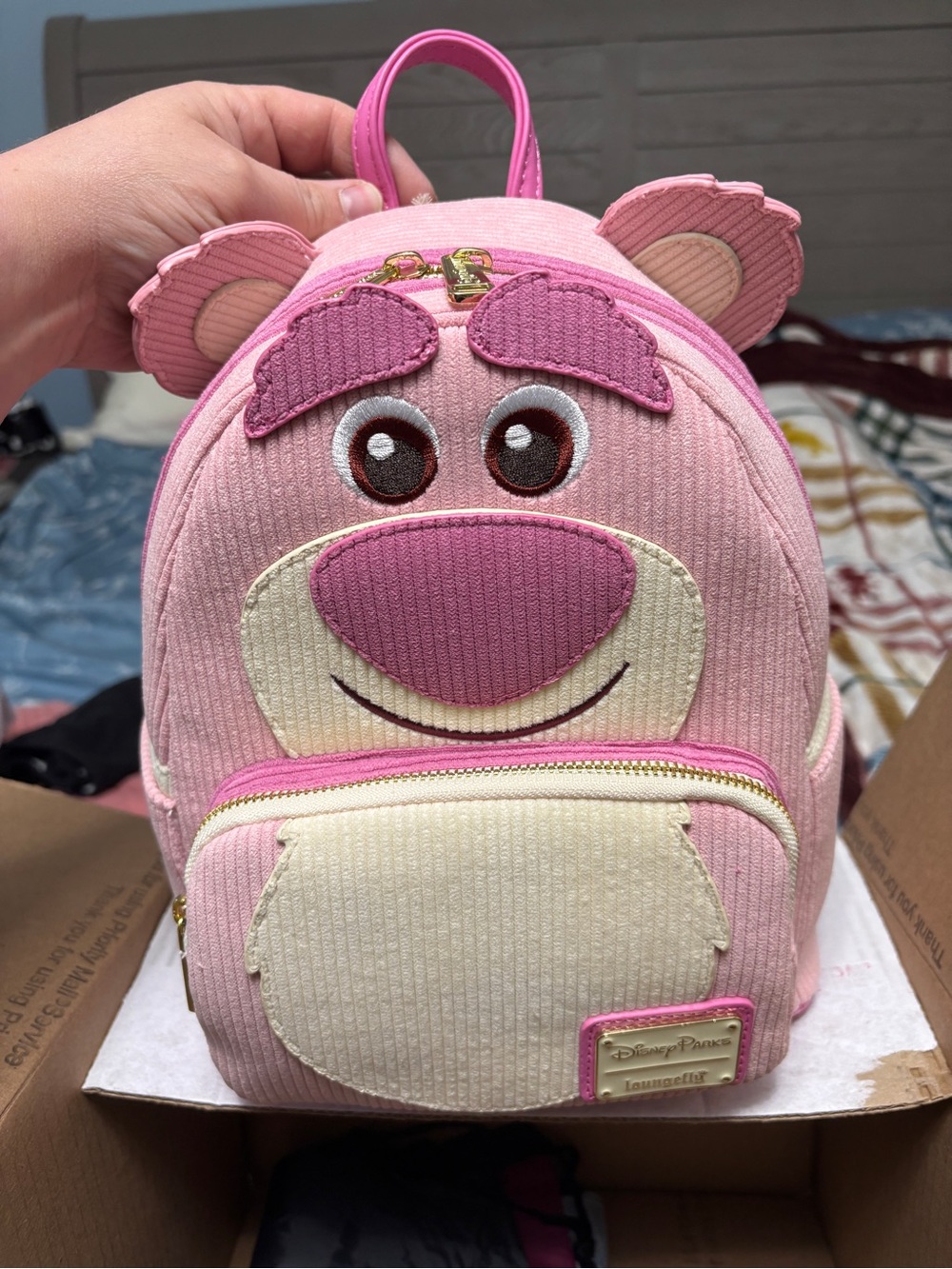 Nwt loungefly Disney parks exclusive Pink Lotso Mini Backpack